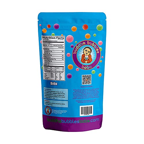 Instant Boba Tea Kit 9 Drink Packets, Straws & Boba Thai, Milk & Green Tea Latte Kit Gift Box By Buddha Bubbles Boba / Dede #TOP7