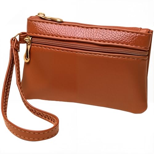 CALFOVERA PU Leather Wristlet Coin Pouch Holder Slim Wrist...