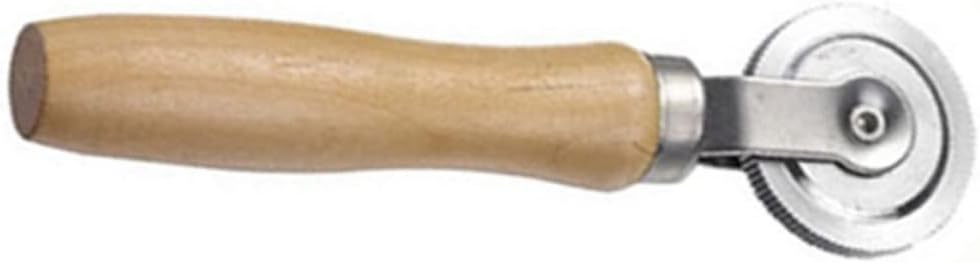 CHILDWEET Bearing Roller Tire Repair Tool 38x6mm Wooden Handle Metal Wheel