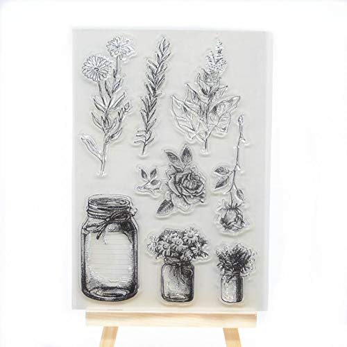 Welcome to Joyful Home - Sello transparente de goma transparente para hacer tarjetas, decoración y álbumes de recortes