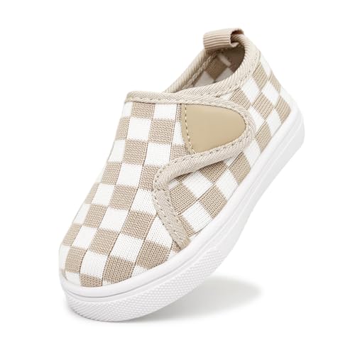 iSusuJo Baby Walking Shoes Boys Girls Sneakers Infant First Walker Shoes 6 9 12 15 18 24 Months Camel White Size 18-24 Months Toddler