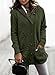 Sidefeel Women's Oversized Cardigans Fleece Jacket Hooded Winter Sweater Coat 2024 Fashion Outfit X-Large Green