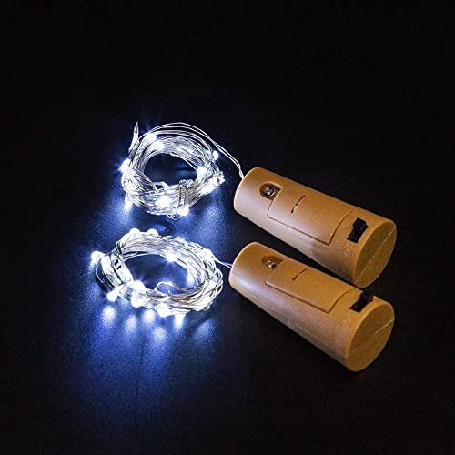 Wine Bottle Cork Lights 15Pack 10 Led 40 Inches Battery Operated Silver Wire Liquor Bottle Fairy Mini String Lights For Party Christmas Halloween Wedding Decoration #TOP6