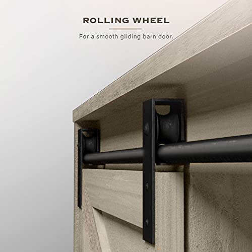 Landia Home Over The Toilet Storage Shelving - Bathroom Shelf And Cabinet With Sliding Barn Door #TOP3