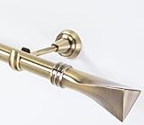 Matériau : or antique MDEKOR Lot de 2 Embouts pour Tringle à Rideau Doré patiné 25 mm, Type 9