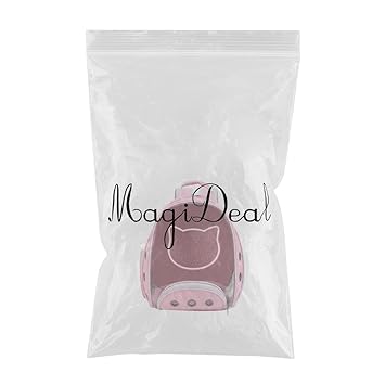 Aswadh Pet Carrier Backpack Space Capsule Dog Cat Outdoor Carrying Bag Pink
