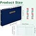 Skyygemm 2 Pcs Ring Ledger Binder with 400 Pcs 5
