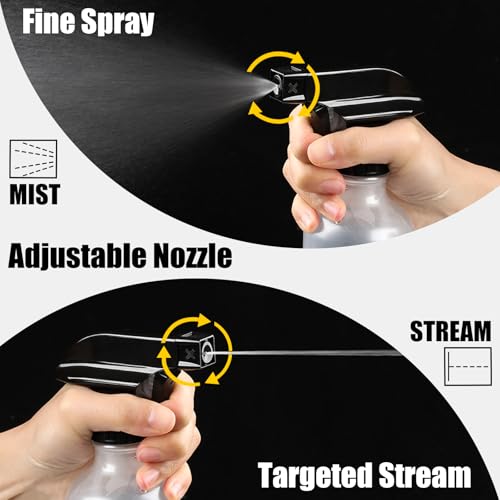 GearTrust Spray Bottles 10 oz BPA-free Matt Plastic Small Squirt Bottle, Fine Mist/Strong Stream Adjustable, Refillable Empty Mister Water Spray Bottles for Hair, Plant, Cleaning, Pet by GearTrust - Image 3