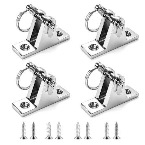Nerites 4-Pack 316 Stainless Steel Bimini Top Deck Hinges