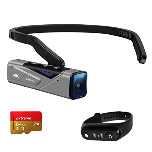 Yuwao Ep7 Head Wearable 4K 60Fps Câmera De Vídeo Visão Em Primeira Pessoa Hands-Free Camcorder App C