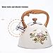 HGRVUTCFI Stovetop Whistling Kettle, Color Changing Flower, Thickened Five-Layer Composite Bottom, Suitable for All Hob/Stove Types, Including Induction -3L Kettle