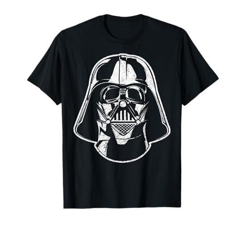 T-shirt Star Wars Vader Helmet Outline le cadeau idéal pour anniversaire et fête des pères