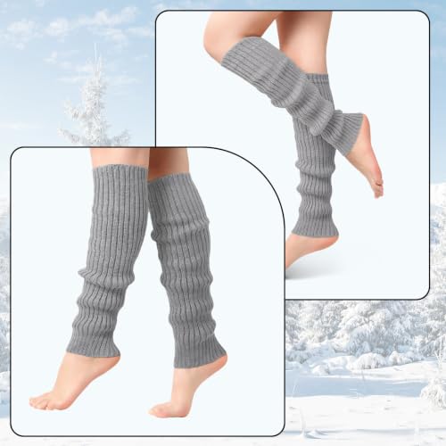 Image of Passionbility Leg Warmers for Women 80s, Ribbed Knit Long Socks Leg Warmer | Leg Warmers Women Girls Y2k, Warm LegWarmer Long Socks for Party Yoga Sports Fashion Accessories, Medium Size Stretch Fit