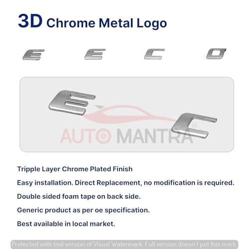 Image of Eeco Self Adhesive | Metal Sticker Logo Badge 3D Emblem Car Sticker