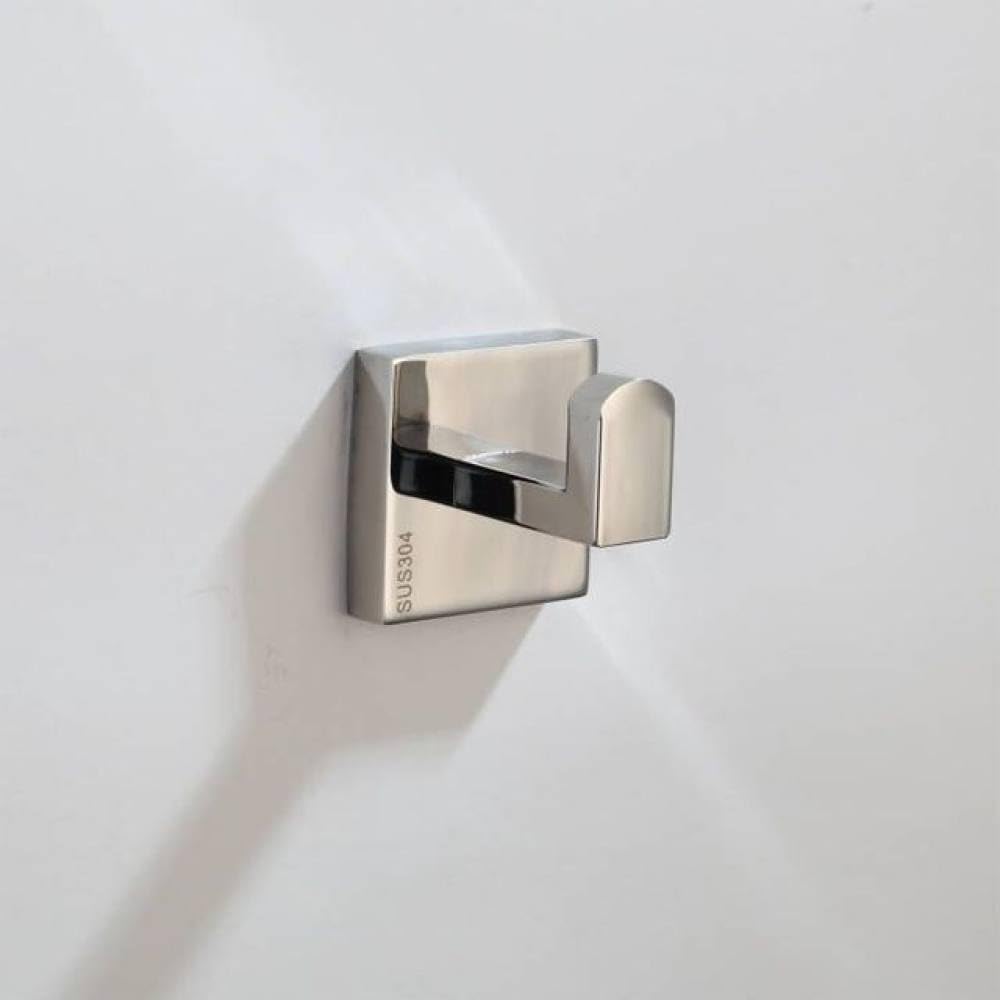 Tyuhduyur Chrome Polish Bathroom Hardware Accessories Set 304 Stainless Steel Toilet Paper Toilet Brush Wall Mounted Combo Kit,Paper Holder 02 (Hook)