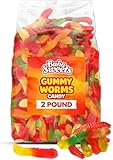 Gummy Worms Candy 2 lb Bulk Bag - Assorted Fruity Gummy Worm Candy, Soft & Chewy Texture, Colorful Candy for Parties, Candy Bowls, Dessert Tables & Sharing
