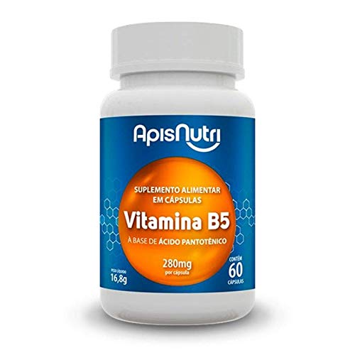 Kit 3 Vitamina B5 Apisnutri 60 cápsulas