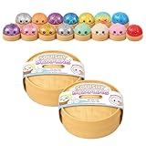 Dumpling Squishy Mystery mit Dampfgarer-Box, 9,5cm Durchmesser, Anti Stress Spielzeug zum Quetschen, weiches Squeeze Toy, zufällige Variante, Geschenkidee für Kinder und Erwachsene (2)