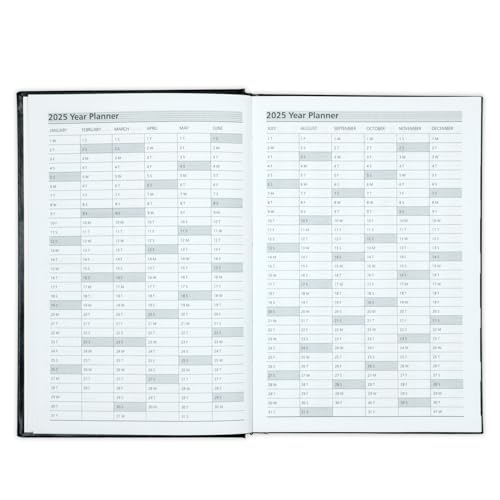 Mahavir Standard Diary 2025 | A5 Size | One-Day-to-a-Page New Year Diary with Thumb-Cut Indexes | 424 pages | Vinyl/Acrylic Coated Cover Material | (Blue) (Image - 4)