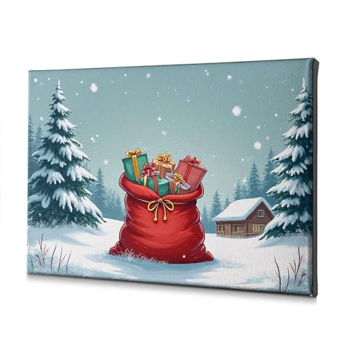 Toile de bain pour réchauffer une pièce blanche : motif sac rouge festif