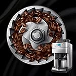 QJRGUY Silver Grey Coffee Maker Espresso Machine, 10 Cup Capacity, Style, Semi-Automatic, Permanent Filter, Intelligent Dosing, Assisted Tamping - Image 5