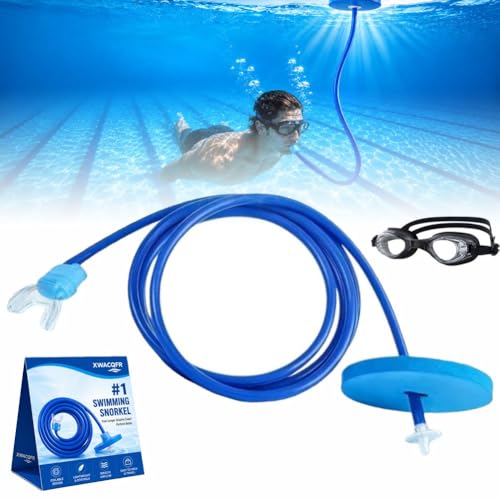 Swimming Snorkel Underwater Breathing Device, Front Mount Swim Snorkel with