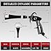 RYCUBRE Tornado Car Cleaning Gun, High Pressure Air Blow Gun Air Blower Gun with 2 Nozzles & 2 Microfiber Towels, Durable Metal Body Tornador Car Cleaning Gun for Car Interior Detailing Air Gun