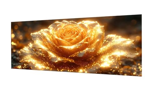 Broderie diamant fleurs roses 60x150cm DIY 5D grand format