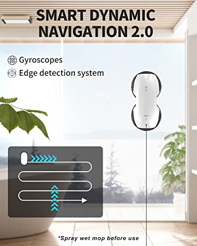 FMART-T8-Pro-Robot-Limpiacristales-3800Pa-Robot-Limpieza-de-Ventanas-con-Control-Remoto-Navegacion-InteligenteDetecta-los-limites-de-la-Ventanapara-Vidrio-Pisobaldosas-de-ceramicacon-12-panos