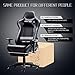 NOKAXUS Gaming Chair,Gamer Chairs for Adults with Footrest,Ergonomic Office Chair,Racing Seat with Massager Lumbar Support and Retractible Footrest,PU Leather Chairs (YK-6008-BLACK)