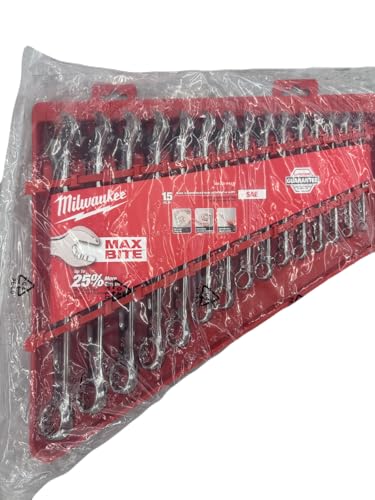 MILWAUKEES Electric Tools MLW48-22-9415 Combination Wrench Set - SAE
