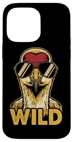 Wild Funny Sandhill Crane �T���O���X ���g�� �X�}�z�P�[�X iPhone 14 Pro Max �p