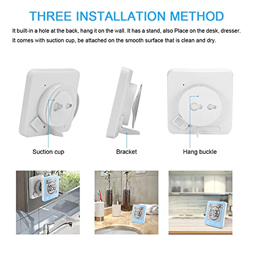 Houkiper PA-WA-001 Digital Bathroom Shower Wall Clock Timer thumb #2