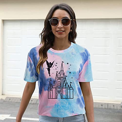 Mnlybaby Magical Shirt For Women Magic Kingdom Tshirt Family Vacation Tee Castle Believe In The Magic Shirt Tie Dye Tops thumb #6