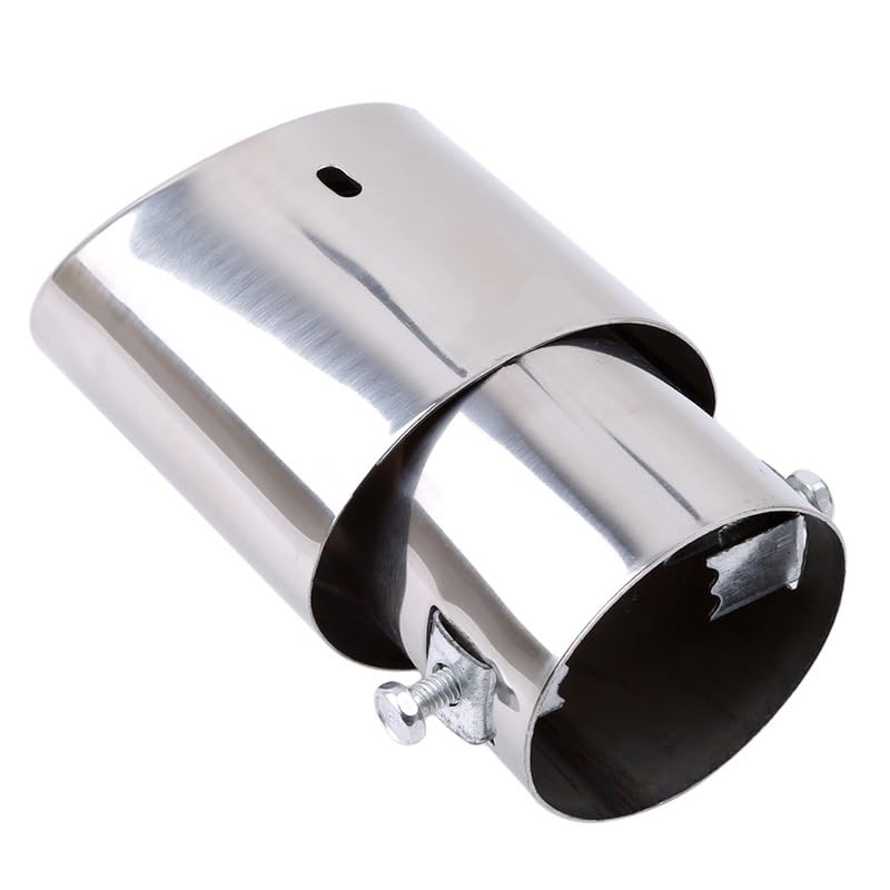 Embout échappement Tuning Universel, Embout de Silencieux d'échappement Universel for Voiture, Rond, en Acier Inoxydable chromé, Accessoire de Remplacement...