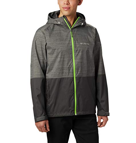 Columbia Men's Roan Mountain Jacket, City Grey Texture Print, Shark, Medium