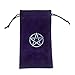 Happytoday, Tarots Bolsa de Almacenamiento Pentagramas Bolsa de Terciopelo Bolsa de Tarjetas de Juego de Mesa de adivinación de Brujas