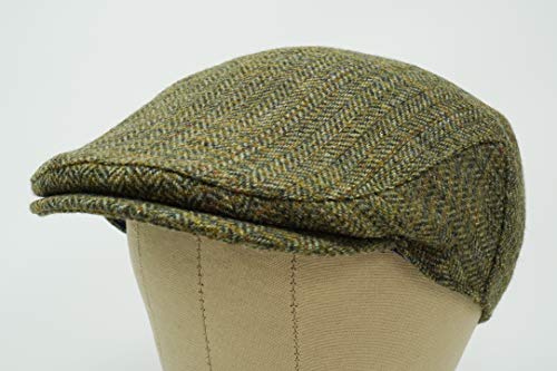 Borges & Scott The Galway - Irish Tweed Flat Cap - Country Green - Medium (57-60Cm) #TOP4