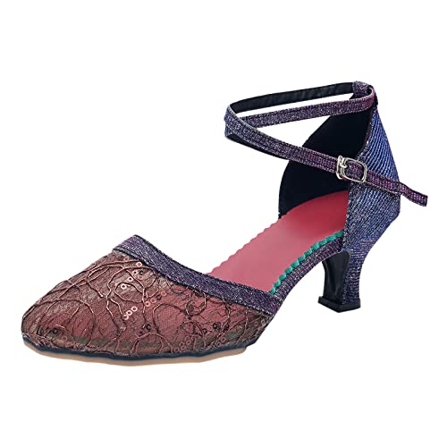Chaussure talon latine avec strass pour une adhérence parfaite en salon