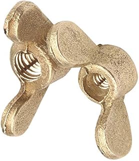 Yudesun Wing Nut Fasteners - Brass Butterfly Nut Bolt Hand Twist Screw Cap Components M4 M5 M6 M8 M10 M12 M14 M16 M20