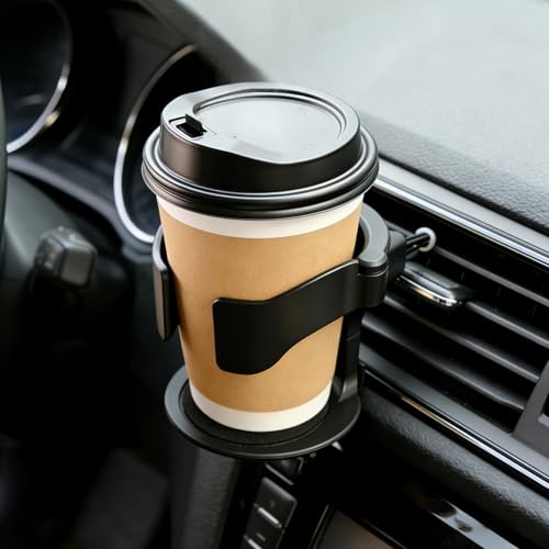 Portavasos para auto ajustable con clips de montaje ABS miniatura 1