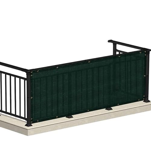Image of HIPPO Baby Safety Net for Balcony Child Protection Stairway Safety Net Railing Guard for Kids Staircase Protector with Tie-Cords Breathable Fabric Indoor Outdoor Use (1.5MTX3MT, Dark-Green)