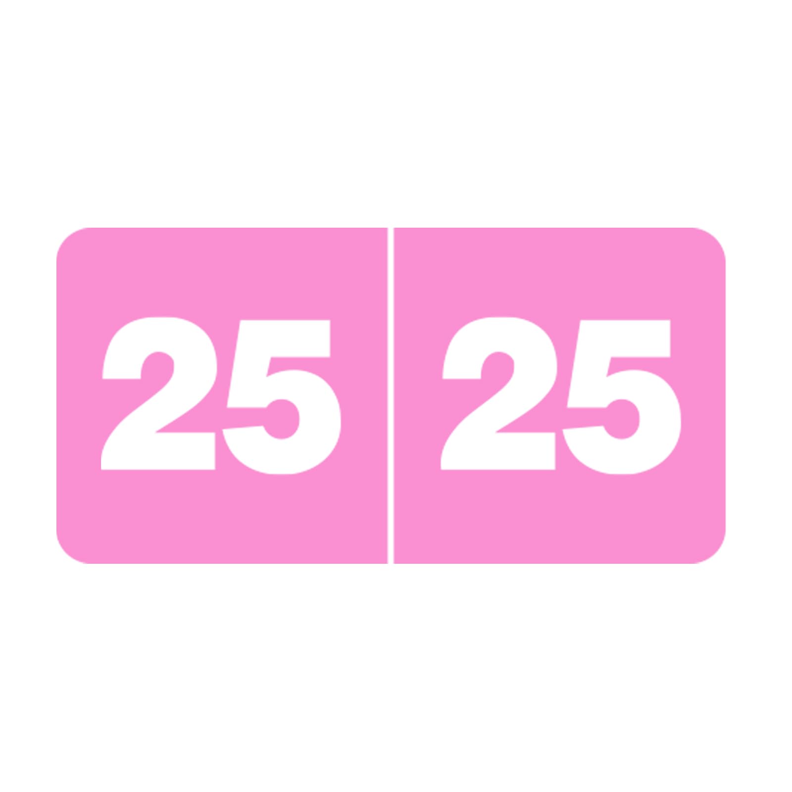 Doctor Stuff 2025 Year Labels - Holographic Orange Stickers For File Folders, 500/Roll, 3/4" X 1-1/2" - View #10