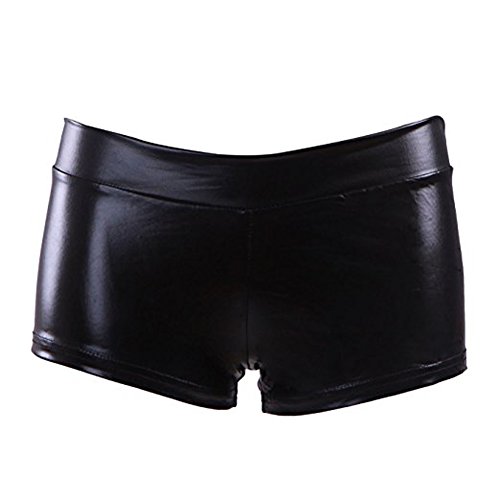Tenchif Pantalones Cortos de Baile de Pantalones metálicos para Mujer Cover