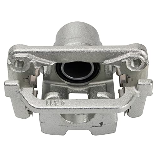 Image of TRQ Rear Brake Caliper Set Zinc Coated Brackets Hardware Compatible with 2003-2008 Infiniti FX35 FX45