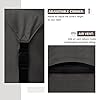 ULTCOVER 600D Tough Canvas Heavy Duty Square Patio Table and Chair Cover - Waterproof Outdoor General Purpose Furniture Covers 54 inch, Black #4