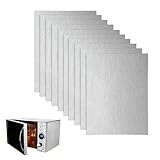 QEXUJOW Accesorios y repuestos de pequeño electrodoméstico, Paquete de 8 láminas de mica para horno microondas universal, 15 x 12 cm, piezas de reparación para horno microondas universal.