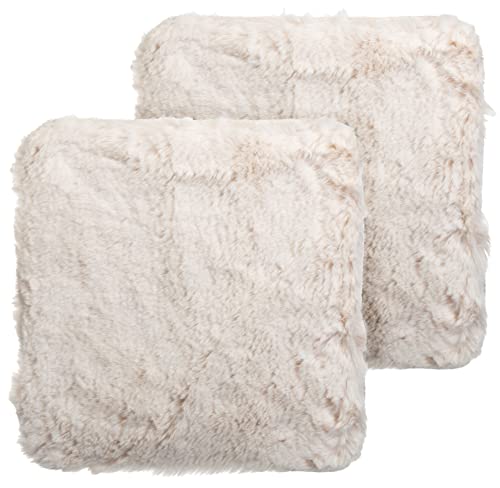 Brandsseller 2er Set Sitzkissen Teppich 38 x 38 cm Lammfelloptik...