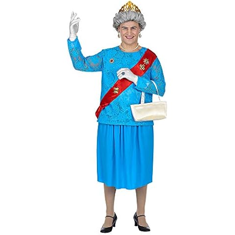 WIDMANN Men’s Novelty British Queen Costume Cover