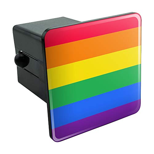 GRAPHICS & MORE Rainbow Pride Gay Lesbian Contemporary Tow Trailer Hitch Cover Plug Insert 2